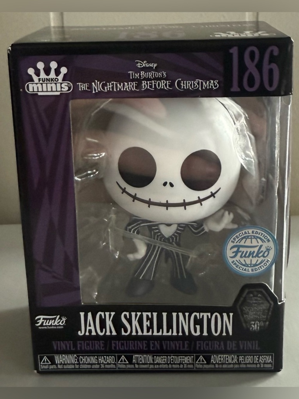 Funko Minis! Jack Skellington Vinyl Figure - Black & White